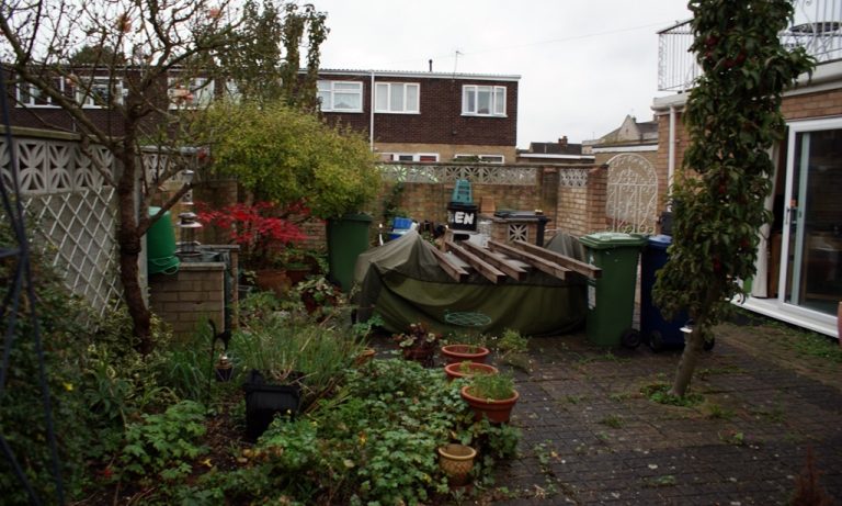 Image of garden before makeover